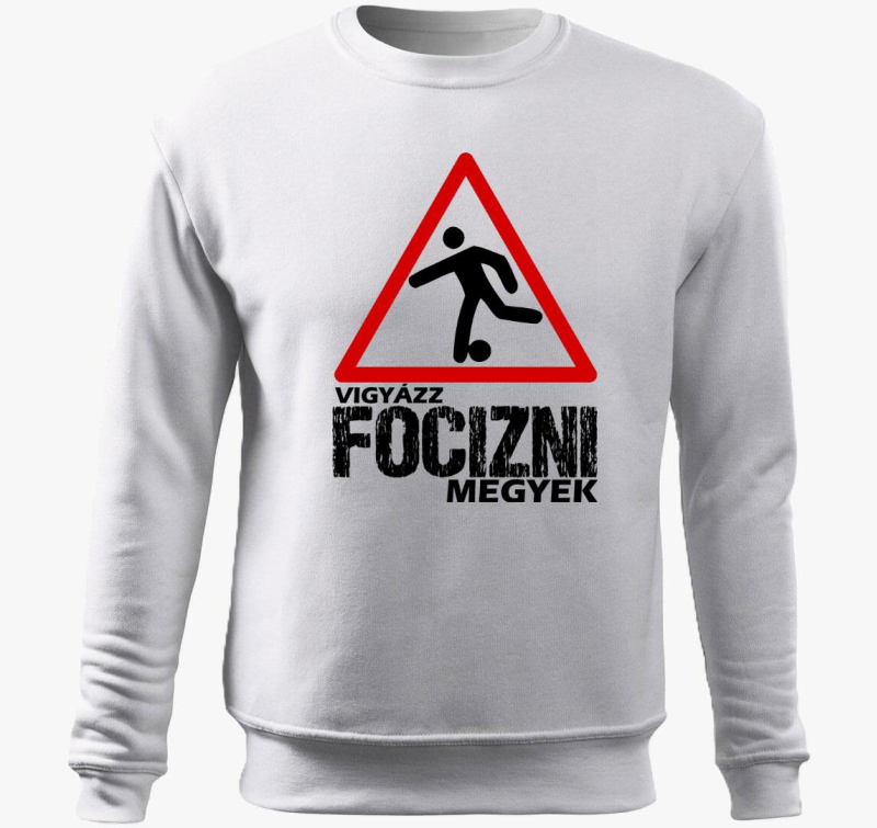 Vigyázz focizni megyek belebújós pulóver