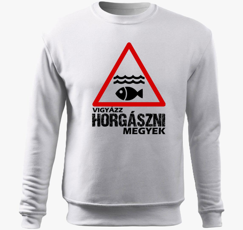Vigyázz horgászni megyek belebújós pulóver