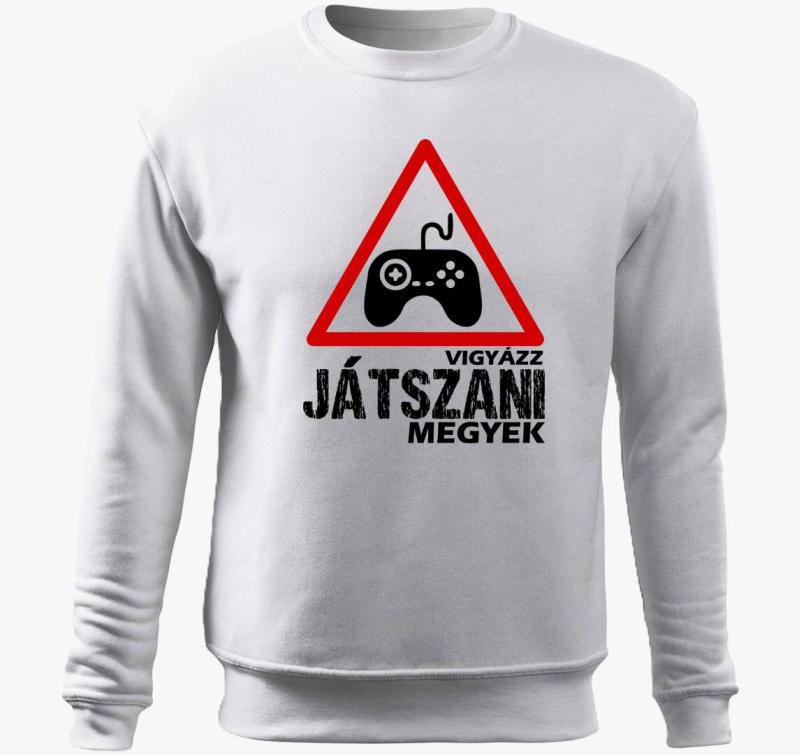 Vigyázz játszani megyek belebújós pulóver