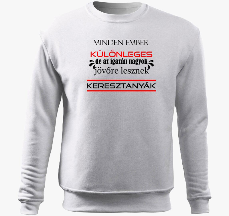 Különleges Keresztanyák belebújós pulóver