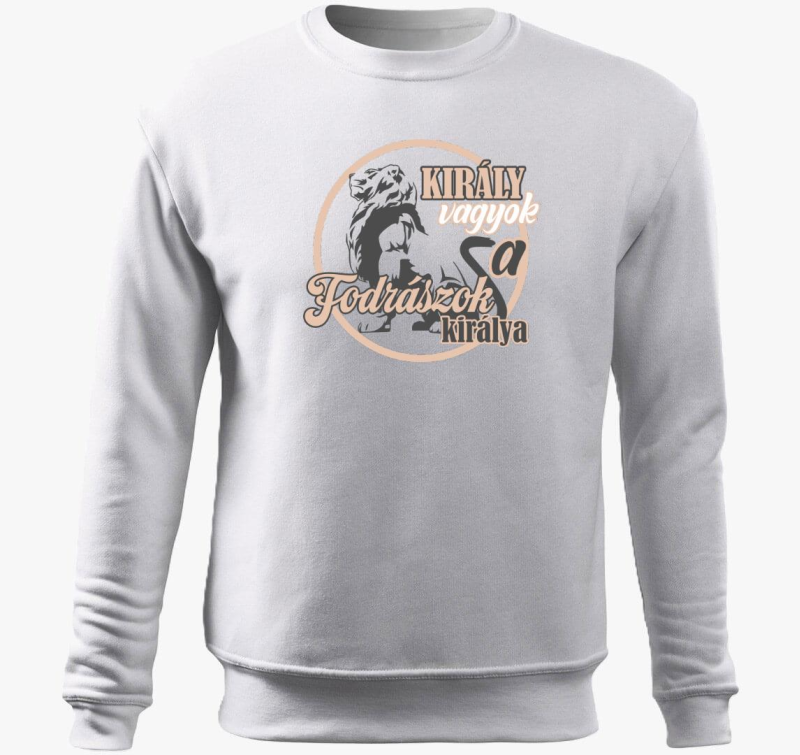Király vagyok fodrász belebújós pulóver