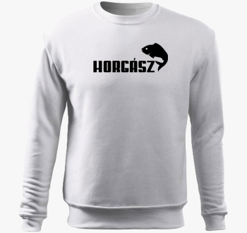Horgász emblémás belebújós pulóver