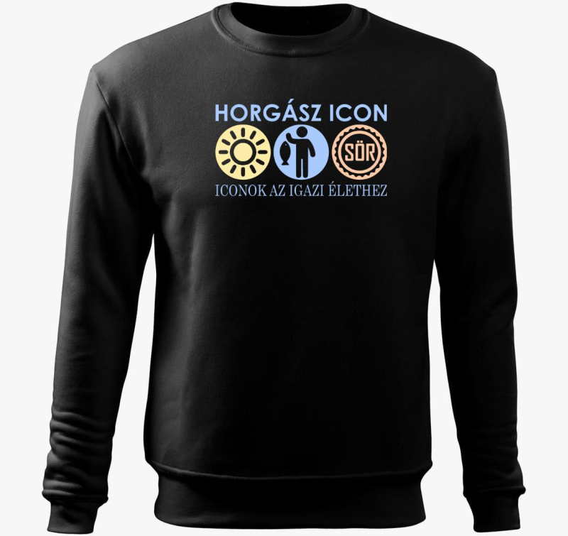 Horgász iconos belebújós pulóver