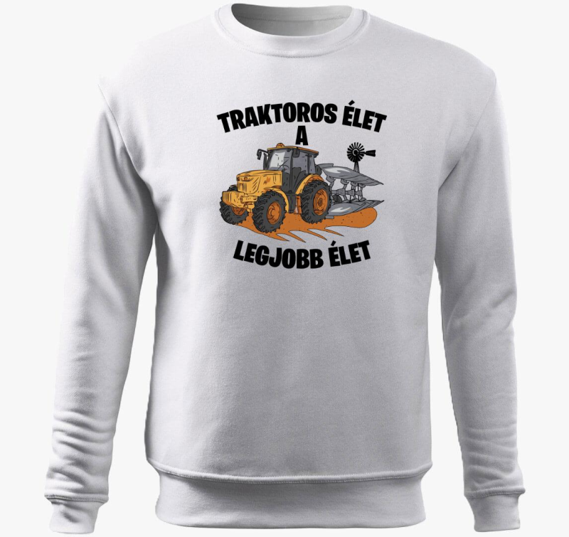 Traktoros élet a legjobb élet belebújós pulóver