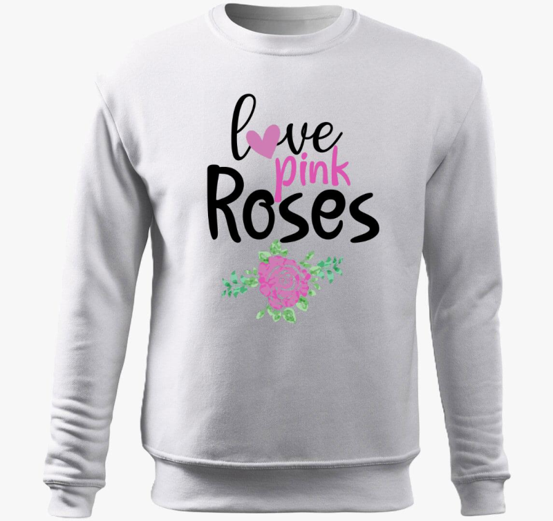Love Pink Roses belebújós pulóver