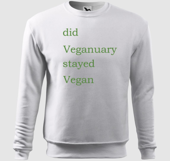 Did Veganuary (zöld betűs) belebújós pulóver