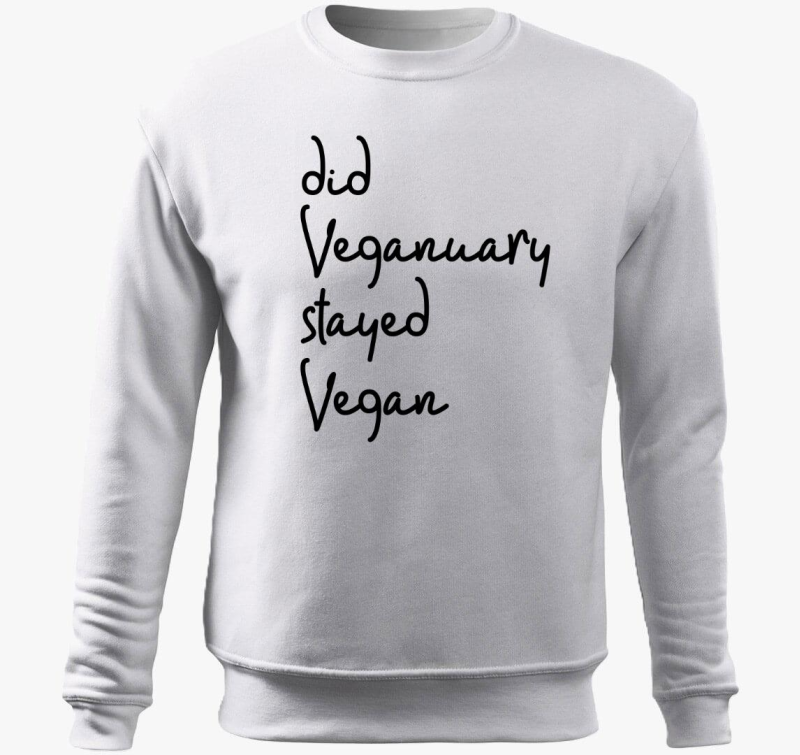 Did Veganuary (dőlt betűs) belebújós pulóver