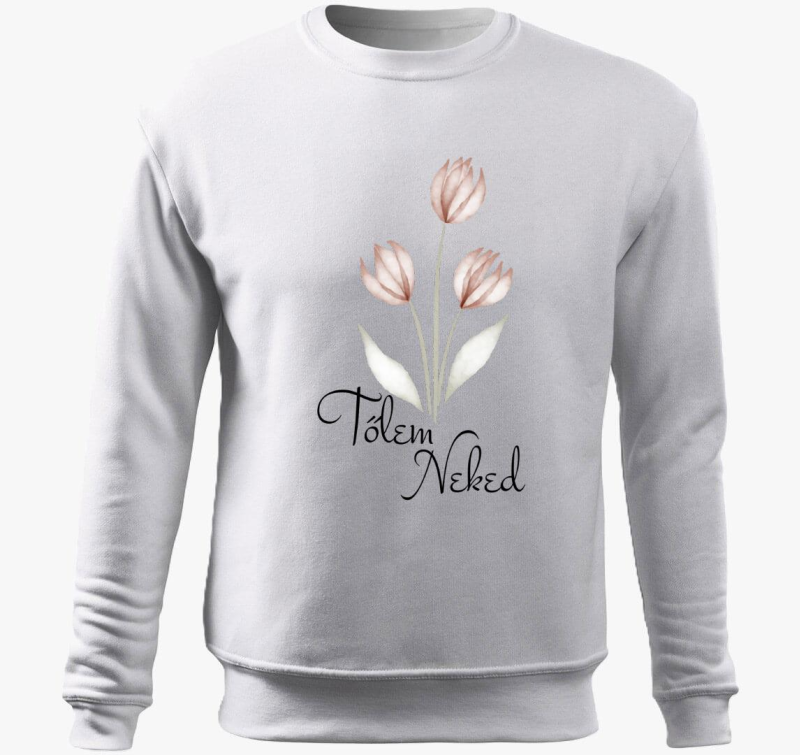 Tőlem Neked tulipános belebújós pulóver