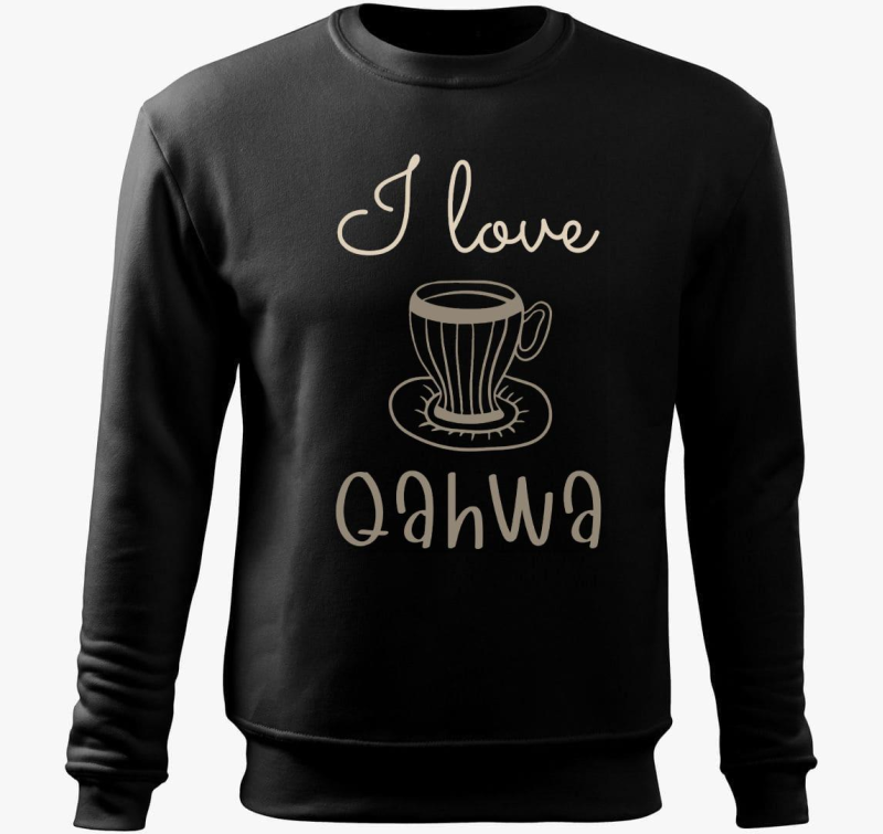 I love Qahwa - török/arab kávé (világos) belebújós pulóver
