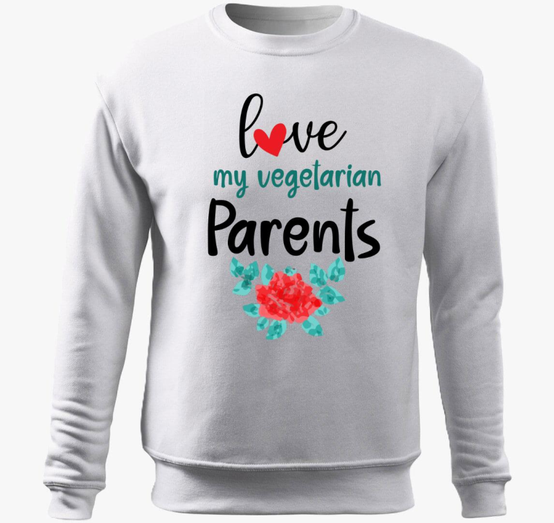 Love my Vegetarian Parents belebújós pulóver