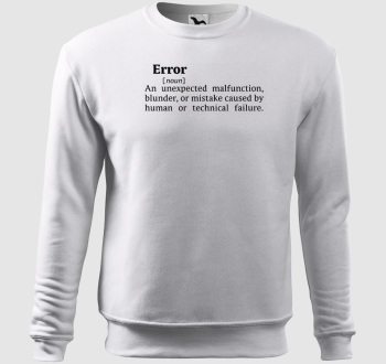 Error Dictionary belebújós pulóver