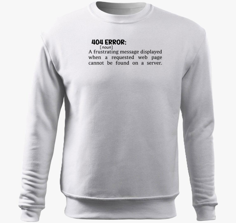 404 Error Dictionary belebújós pulóver
