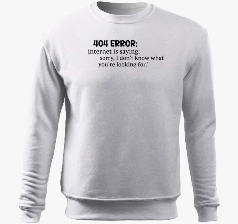 404 Error internet Dictionary belebújós pulóver