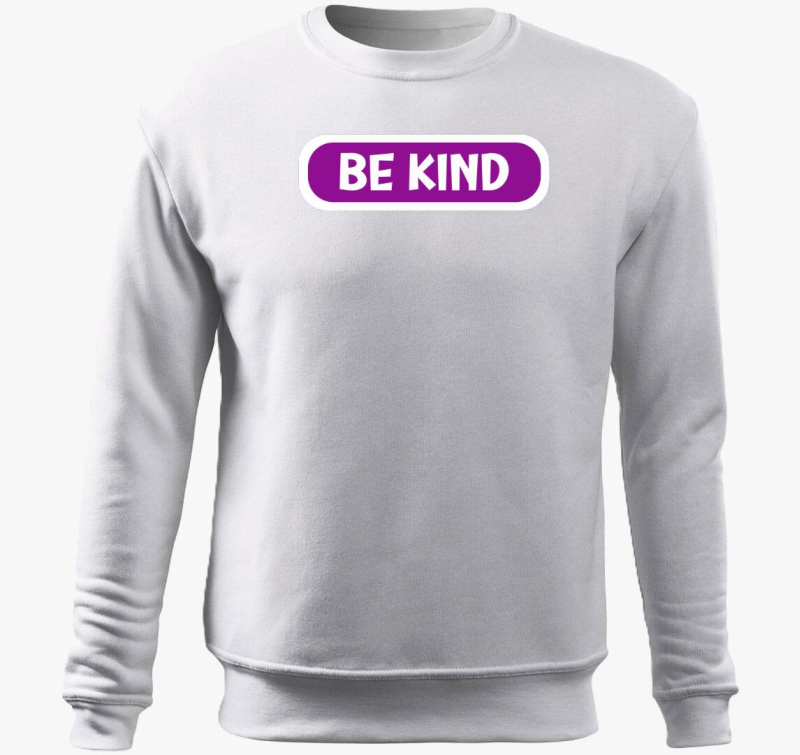Be kind lila belebújós pulóver