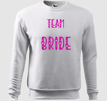 Team Bride pink belebújós pulóver