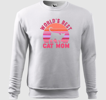 Best Cat Mom belebújós pulóver