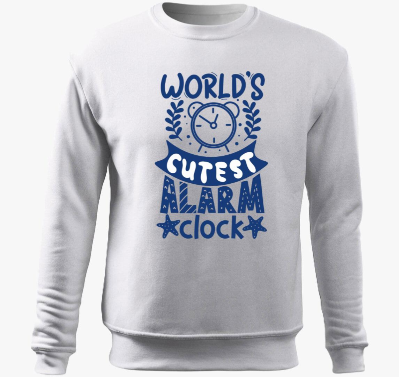 Legcukibb ébresztőóra kék belebújós pulóver