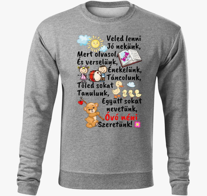 Óvó néninek Óvó néni szeretünk belebújós pulóver