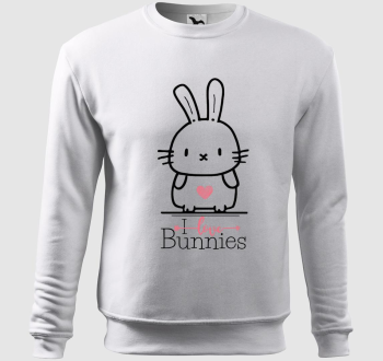 I love bunnies belebújós pulóver
