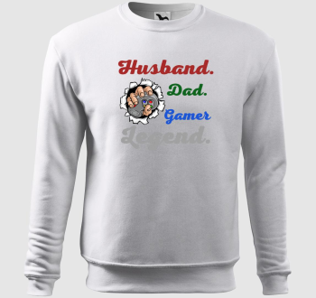 Husband dad gamer Legend belebújós pulóver