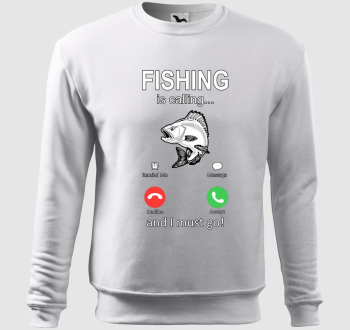 Fishing is calling belebújós pulóver