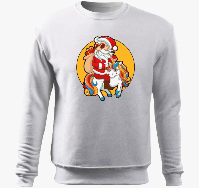 Télapó az unikornison belebújós pulóver