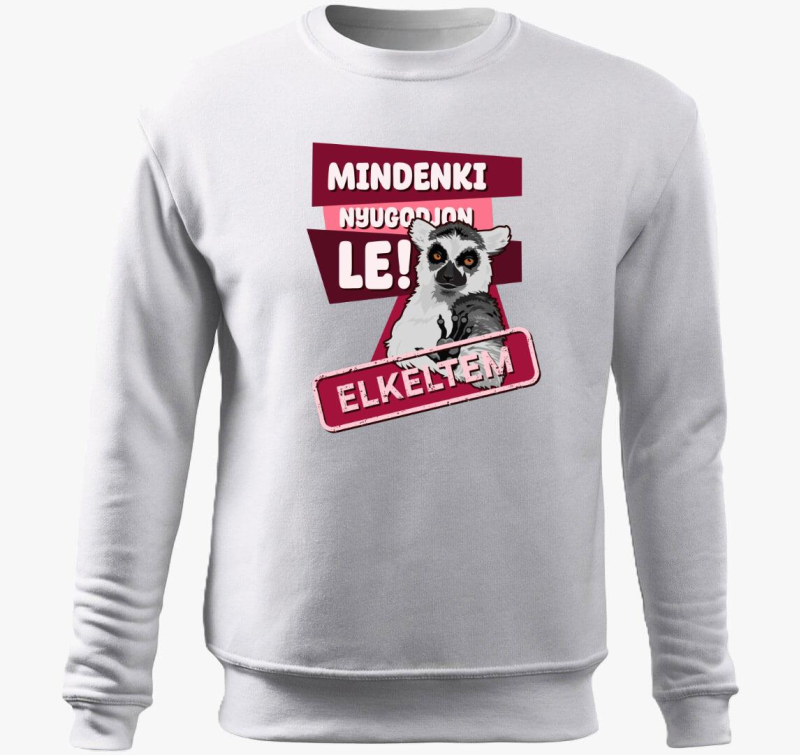 Mindenki nyugodjon le elkeltem belebújós pulóver