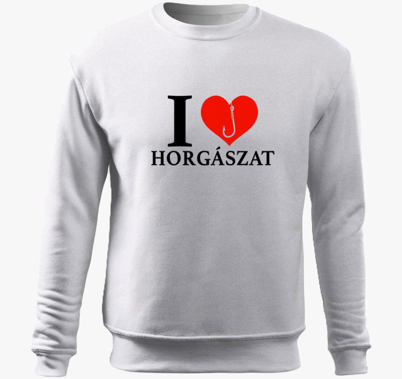 I love horgászat belebújós pulóver