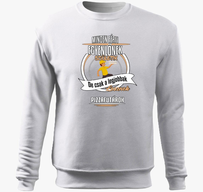 A legjobbak lesznek pizzafutárok belebújós pulóver