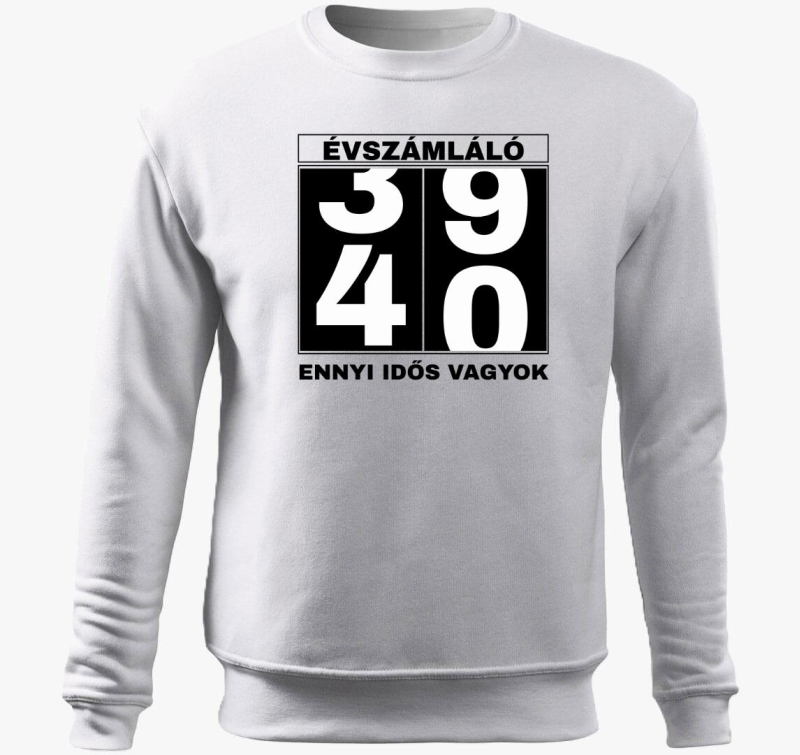 Évszámláló 40 éves szülinapi póló
