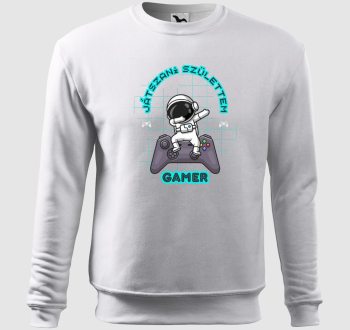 Játszani születtem - Asztronauta gamer belebújós pulóver