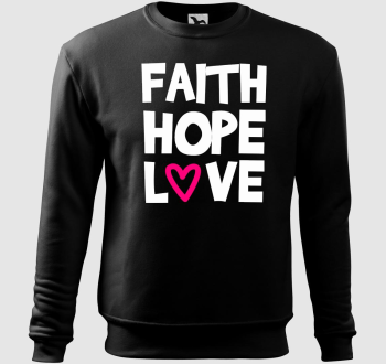Hit Remény Szeretet belebújós pulóver