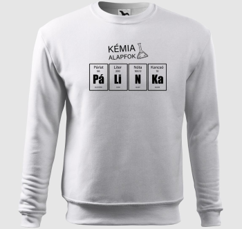 Pálinka kémia fehér vicces belebújós pulóver