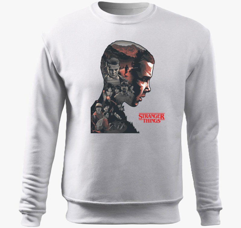 Stranger Things sziluett belebújós pulóver