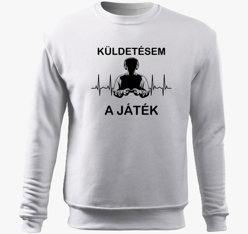 Küldetésem a játék gamer belebújós pulóver