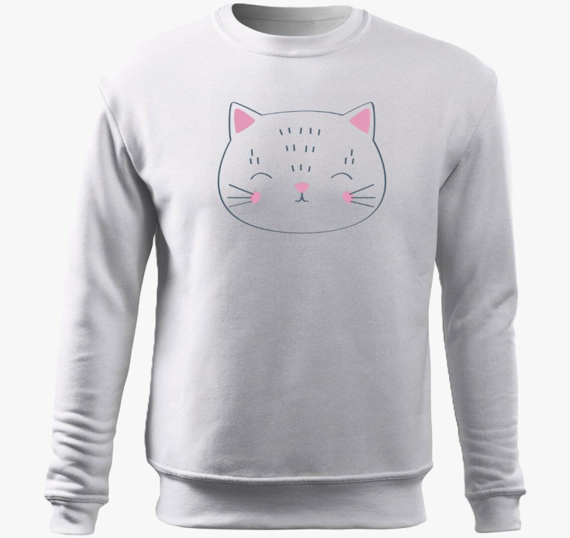 Cuki cica arc belebújós pulóver