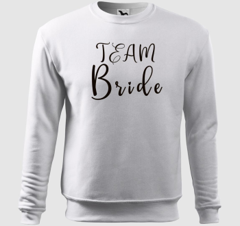 TEAM Bride fekete belebújós pulóver