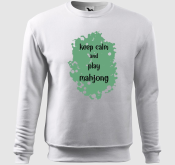 keep calm mahjong belebújós pulóver