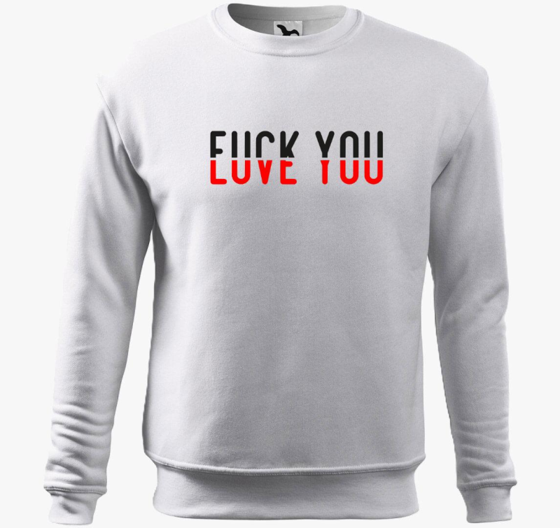 Fuck you love you belebújós pulóver
