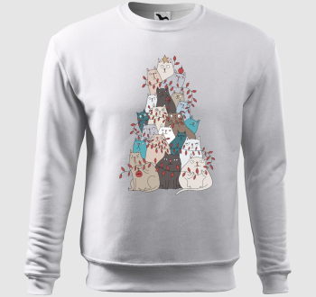 Macskarácsonyfa belebújós pulóver