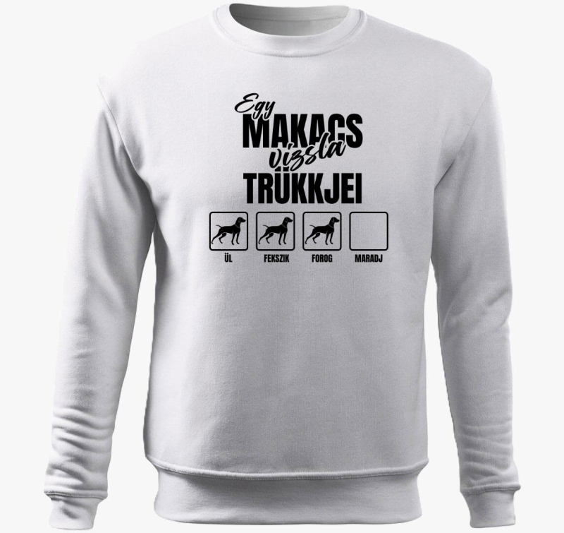 Egy makacs vizsla trükkjei belebújós pulóver