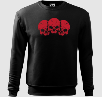 3 red skulls belebújós pulóver