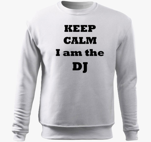 Keep calm DJ belebújós pulóver...