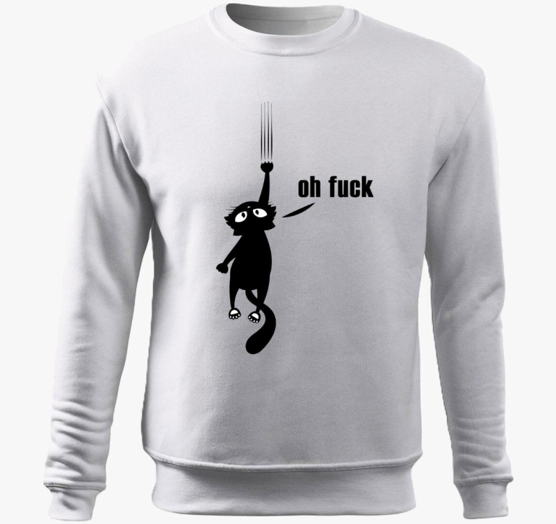 Oh fuck macska belebújós pulóver