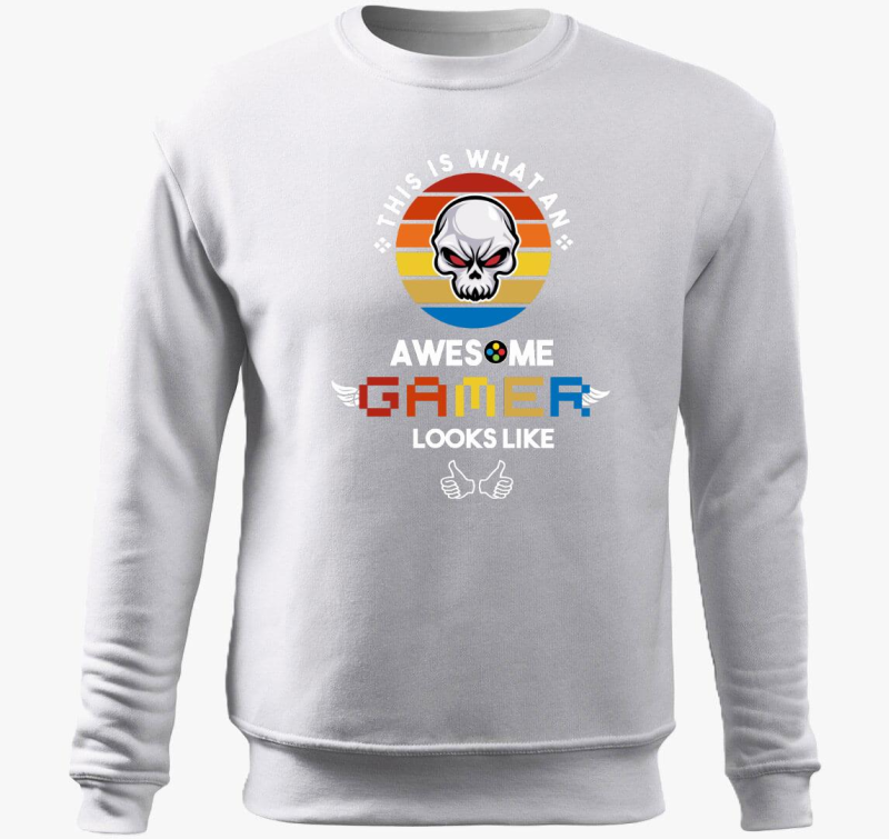 Awesome Gamer belebújós pulóver