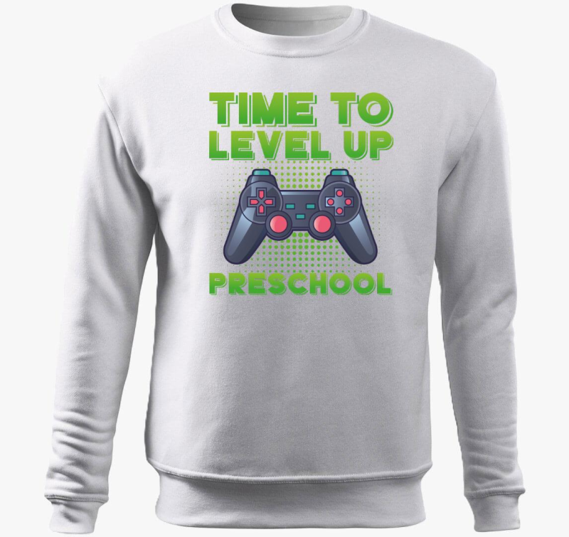 Preschool zöld feliratos belebújós pulóver