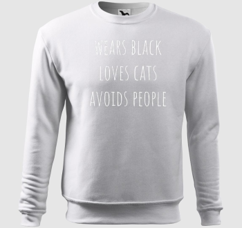 black - cats belebújós pulóver