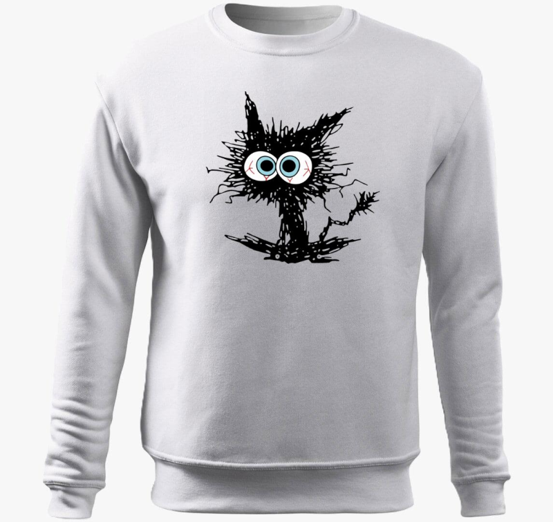 Black cat meme belebújós pulóver