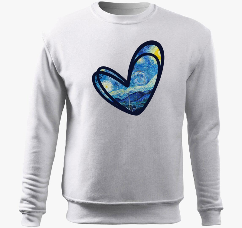 Starry night szív belebújós pulóver