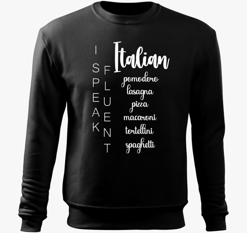 Fluent italian food belebújós pulóver
